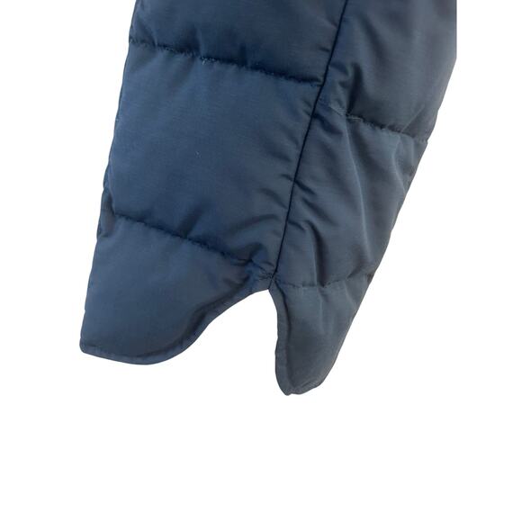 Vtg Eddie Bauer Goose Down Jacket Coat Snaps Puffer Snaps Chambray Blue Shacket - Picture 5 of 14